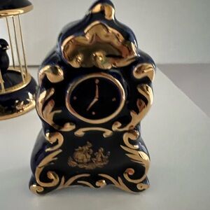 Limoges France Vintage Miniature Clock